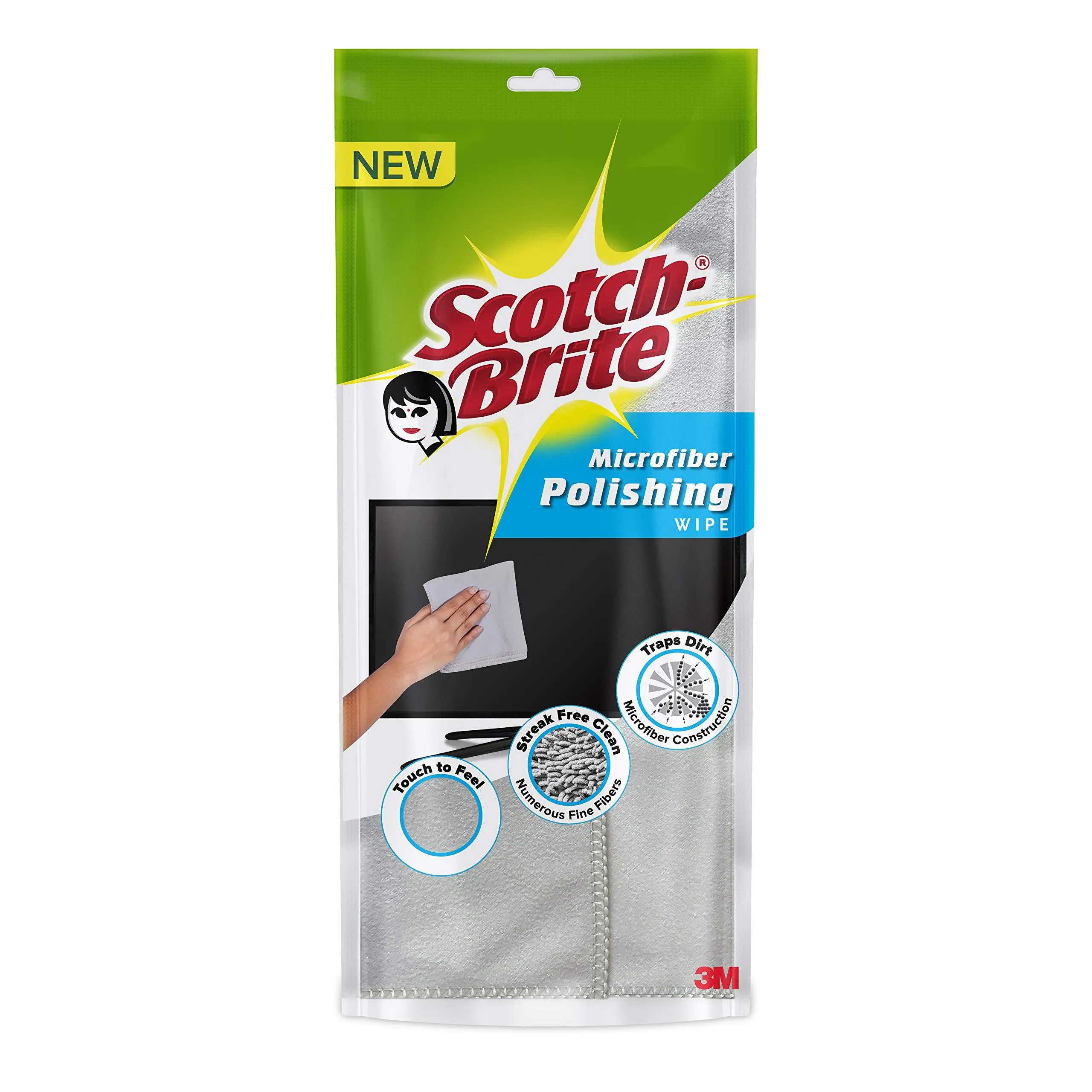 3M Scotch-Brite Microfiber Polishing Wipe (Grey)