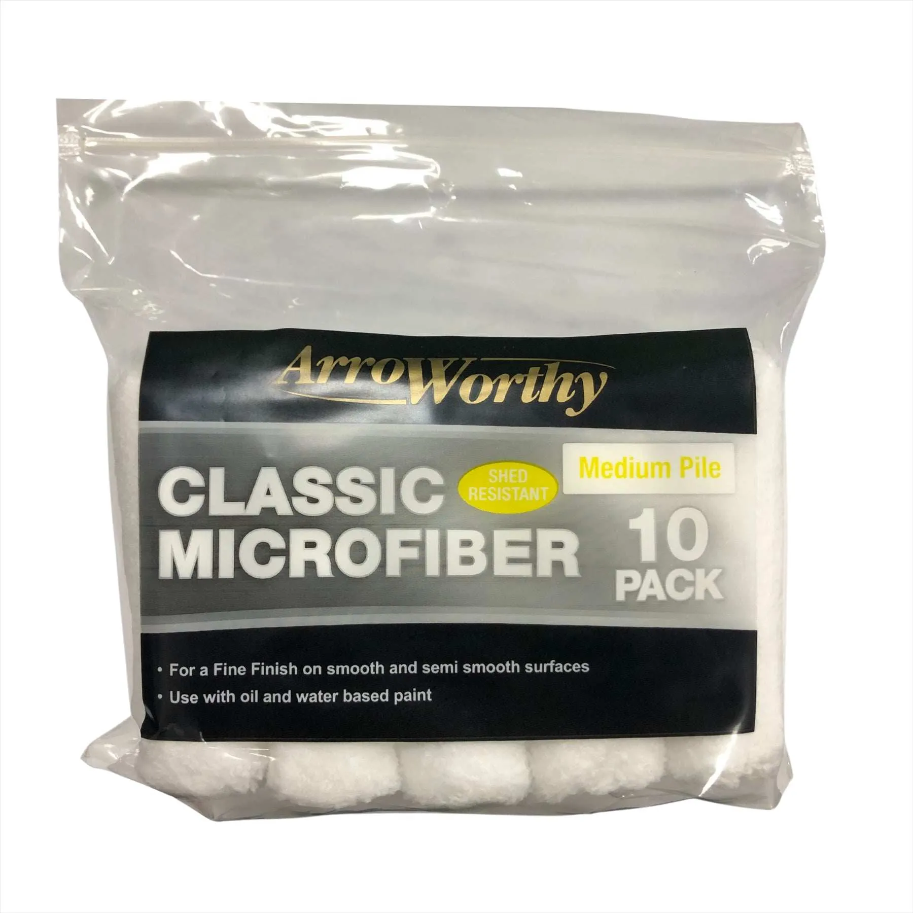 ARROWORTHY CLASSIC 4 INCH MICROFIBER MINI ROD MED PILE 10PK