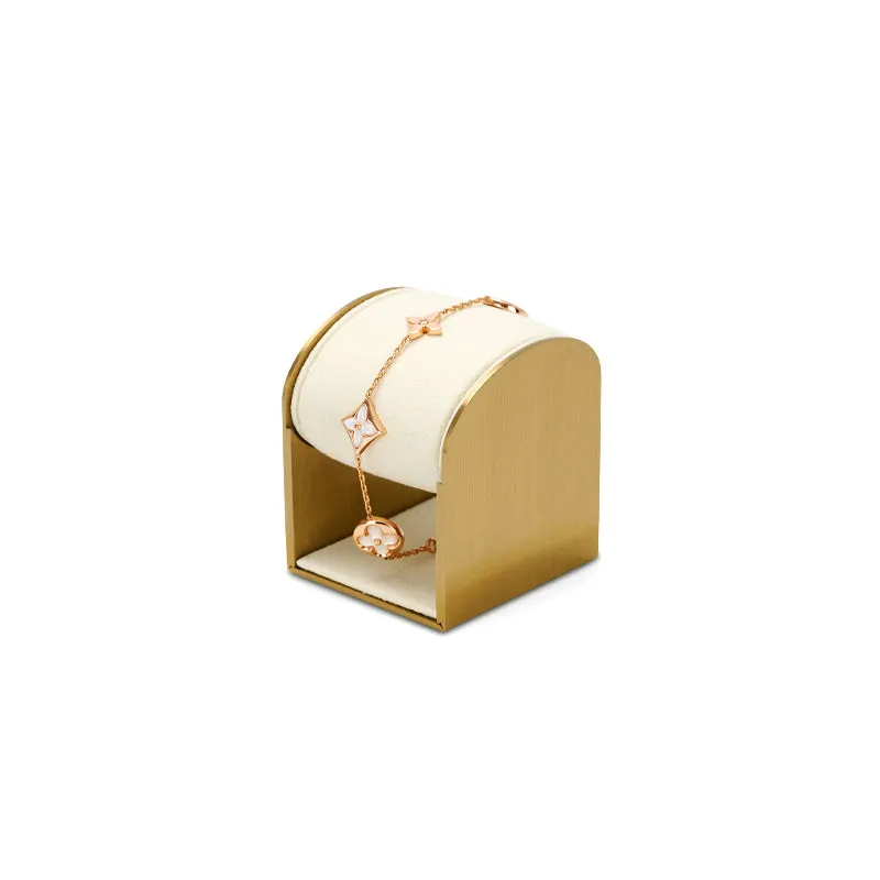 Beige Microfiber Ring Jewelry Display Set TT164