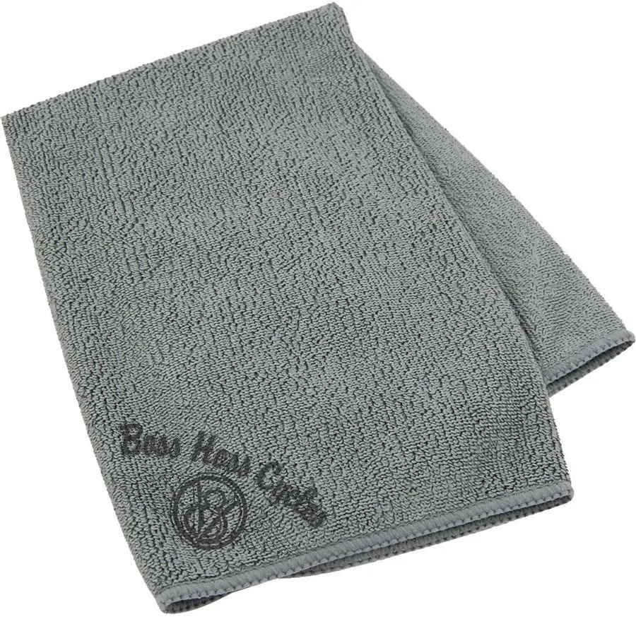 Boss Hoss Printed Gray Microfiber Towel