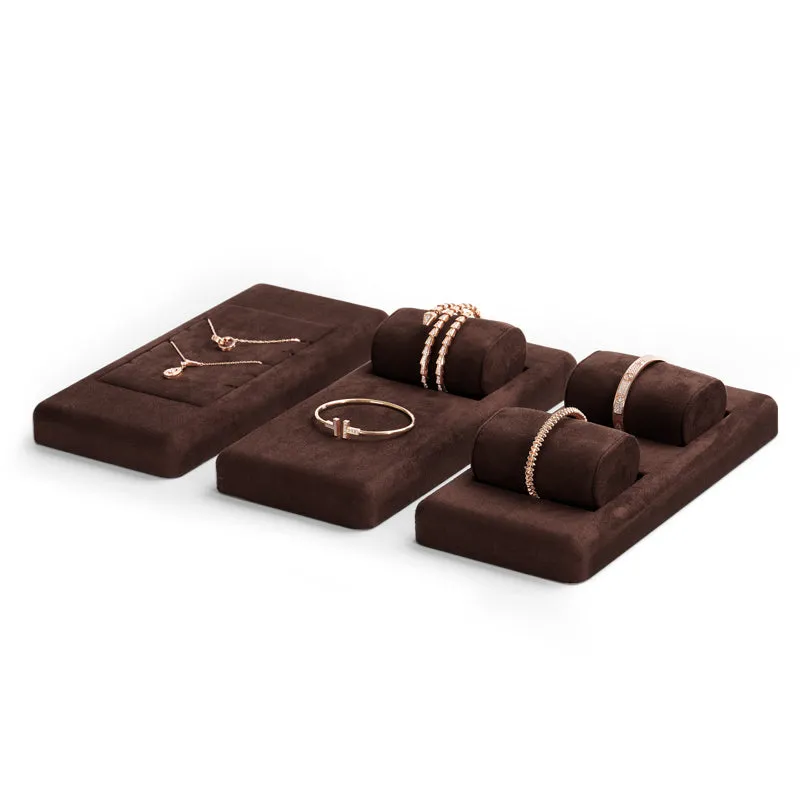 Coffee Microfiber Jewelry Display Set TT071