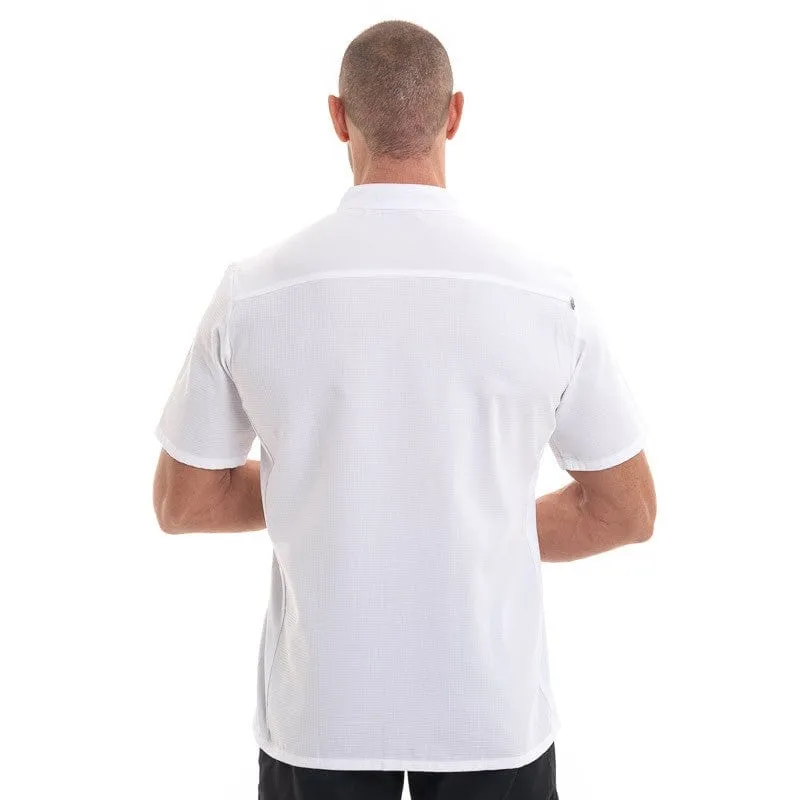 EKOL Men's White Short Sleeve Kitchen Coat - ROBUR