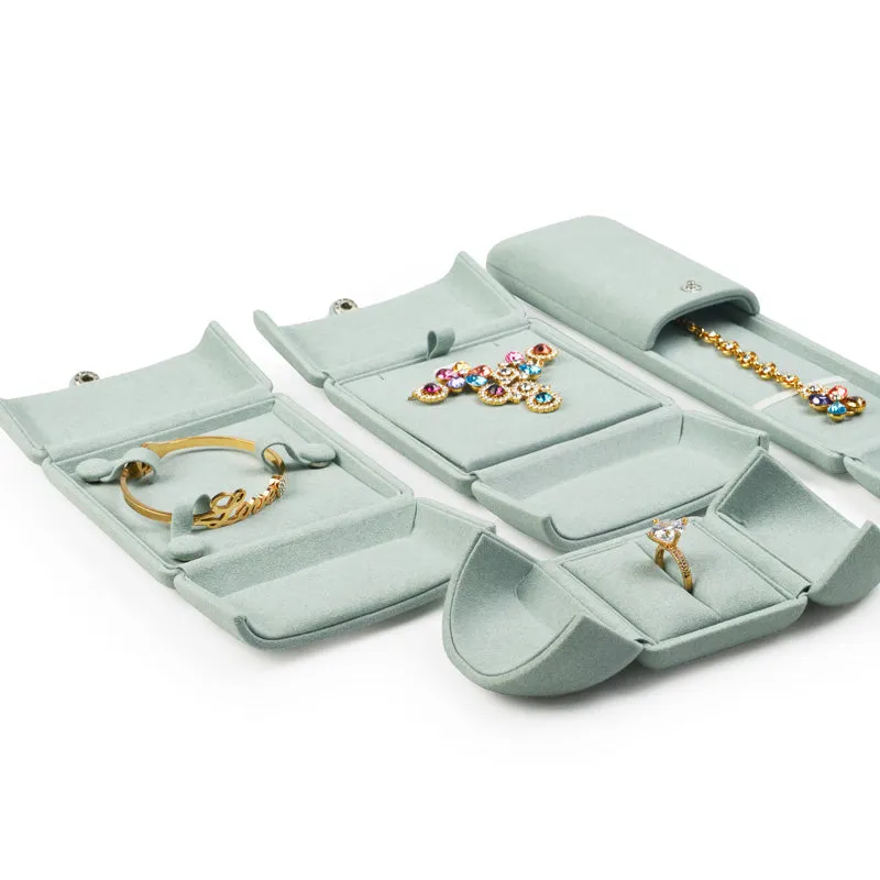 Green Microfiber Ring Gift Box H064