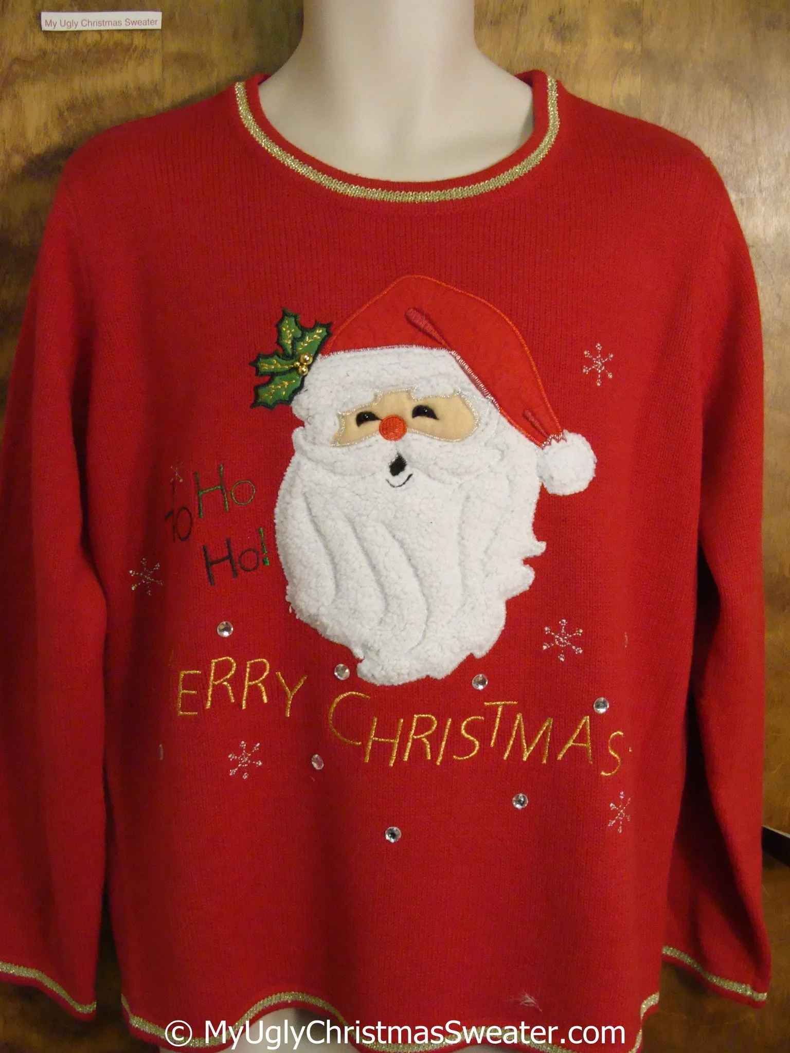 HO HO MERRY CHRISTMAS Tacky Xmas Sweater