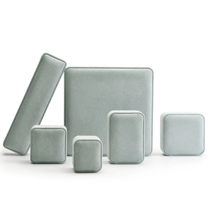Ice Blue Microfiber Earring Gift Box H060