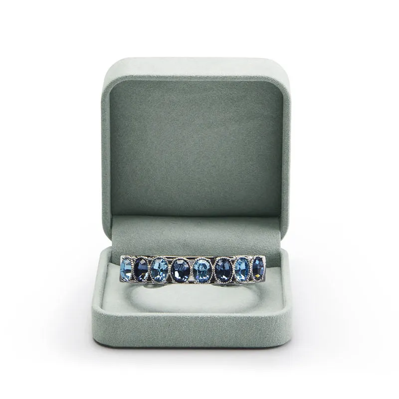 Ice Blue Microfiber Earring Gift Box H060
