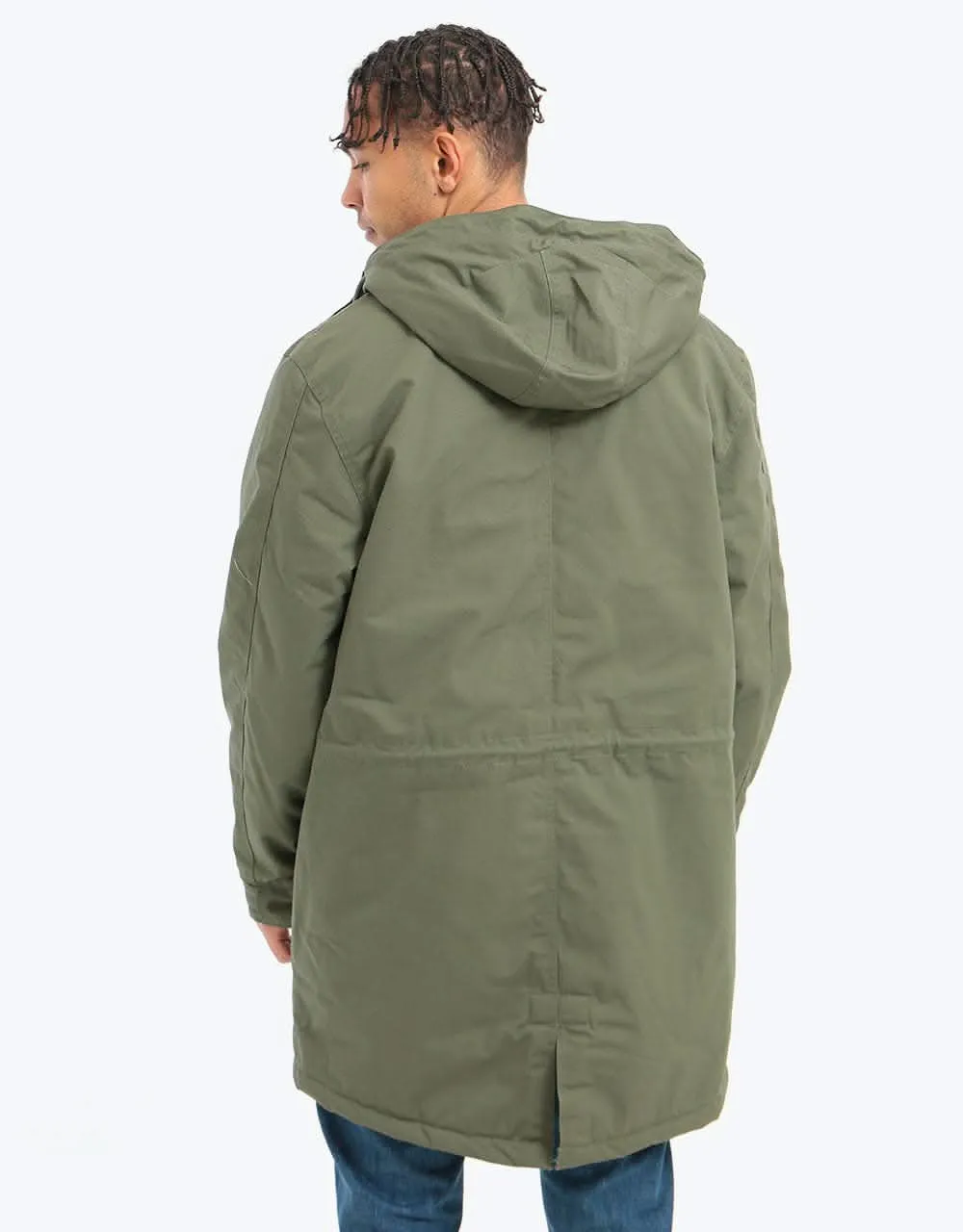 Levi's Skateboarding Fish Tail Parka Jacket - Olive Night