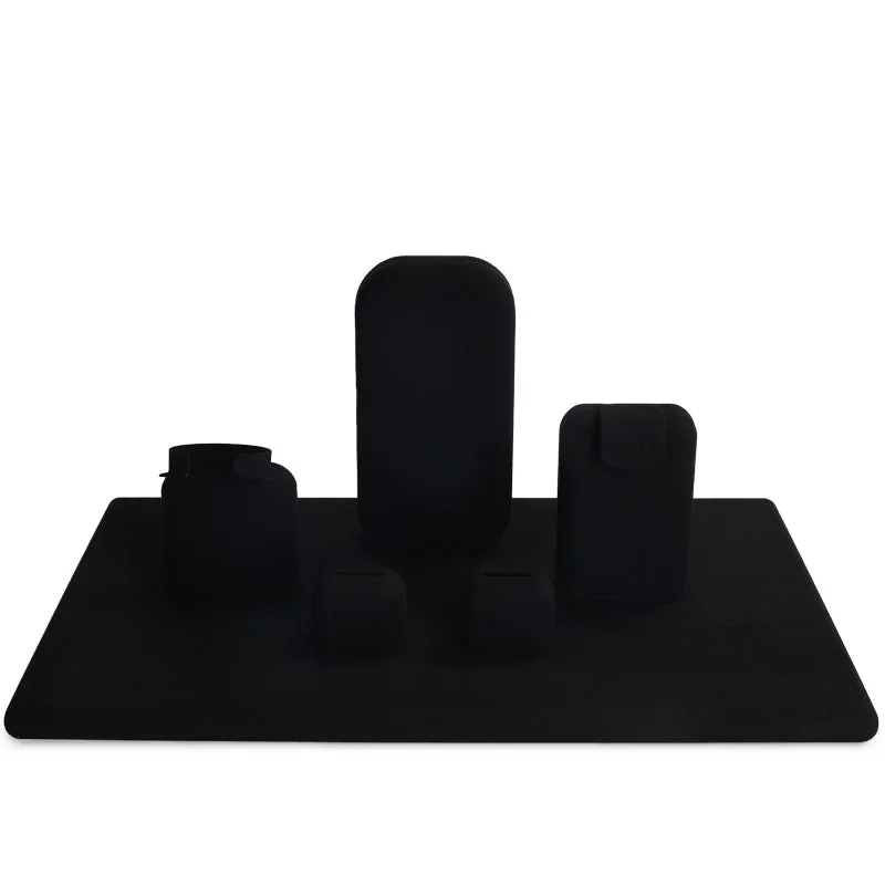 Luxury Black Microfiber Jewlery Display Set TT083
