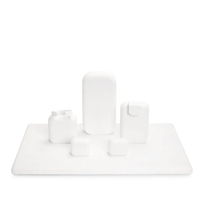 Luxury White Microfiber Jewlery Display Set TT082
