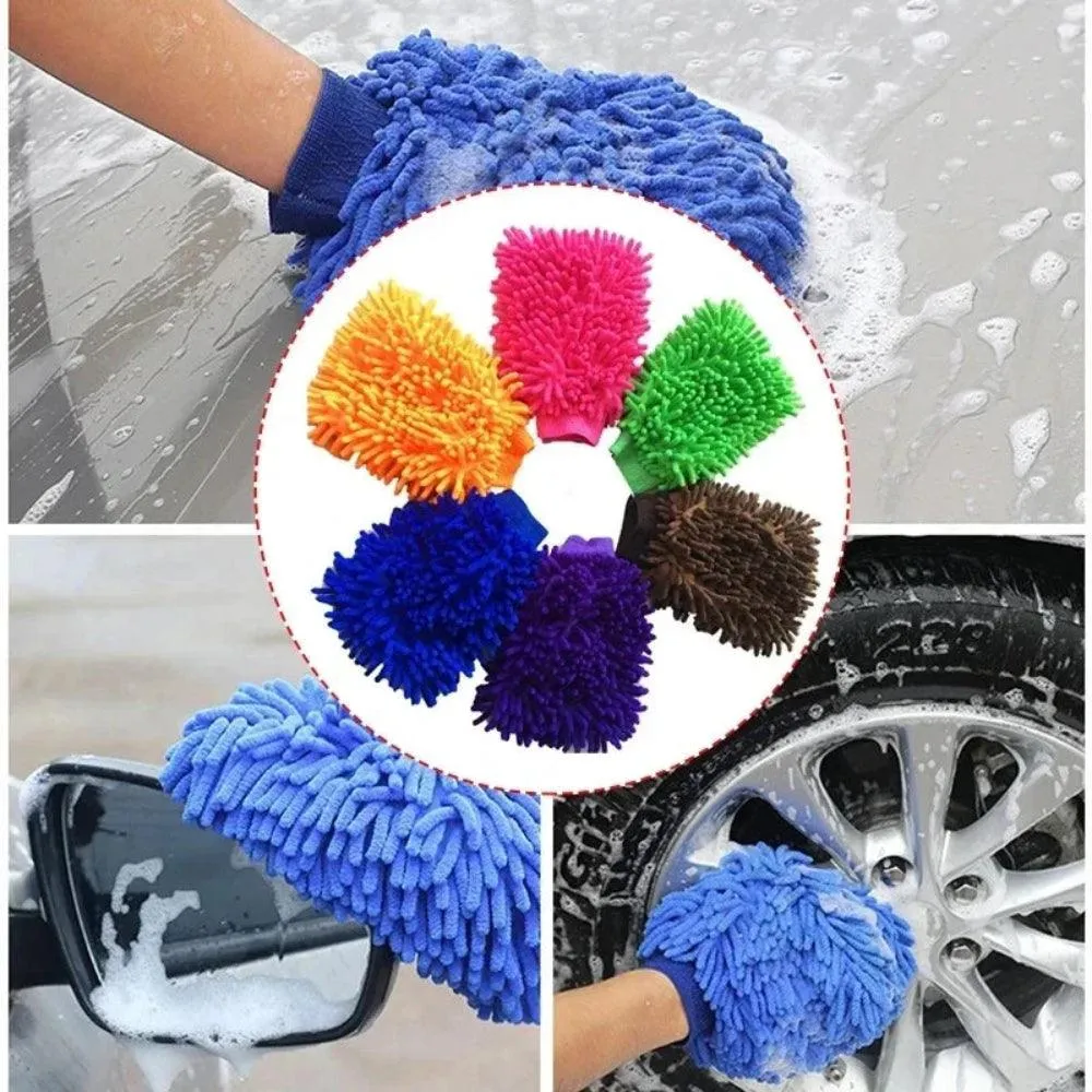 Microfiber Auto Washandschoen | Ultra Absorberend & Krastvrij