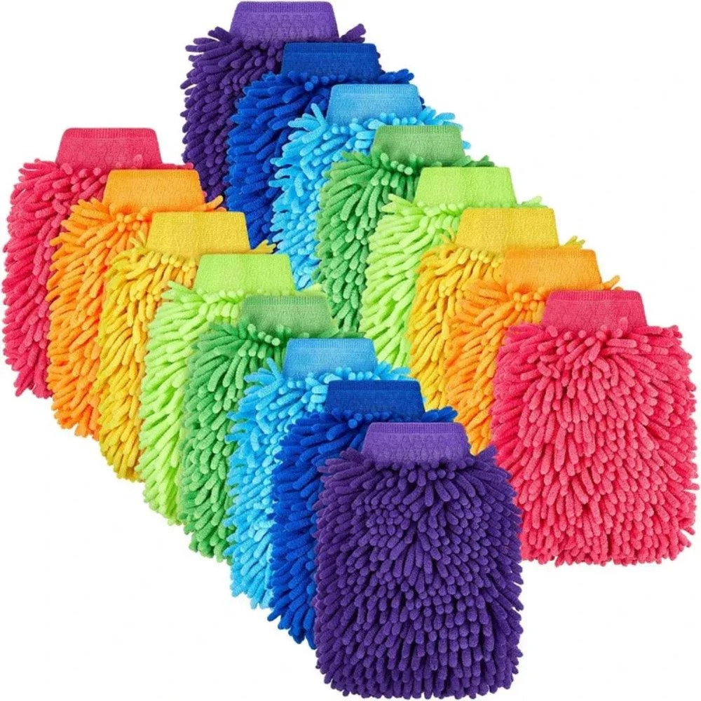 Microfiber Auto Washandschoen | Ultra Absorberend & Krastvrij