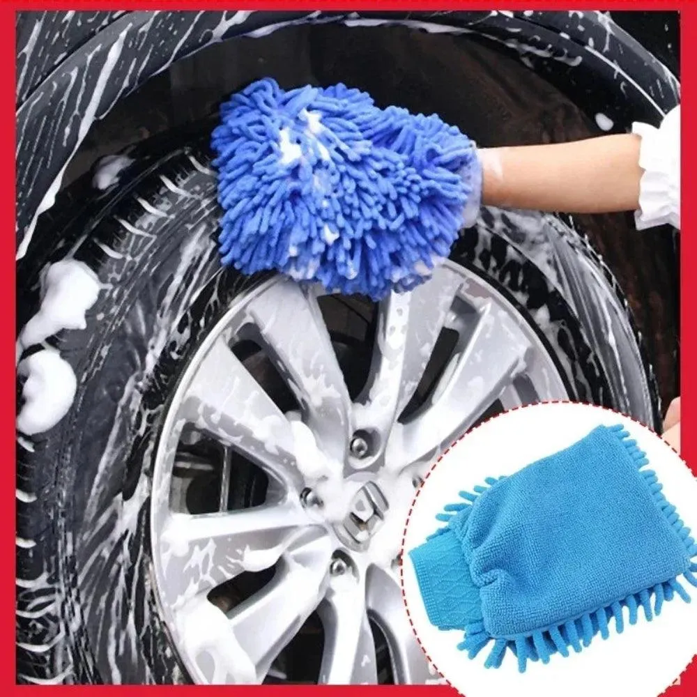 Microfiber Auto Washandschoen | Ultra Absorberend & Krastvrij