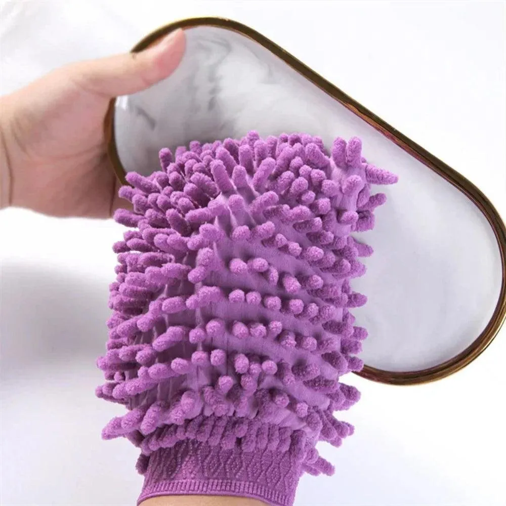 Microfiber Auto Washandschoen | Ultra Absorberend & Krastvrij