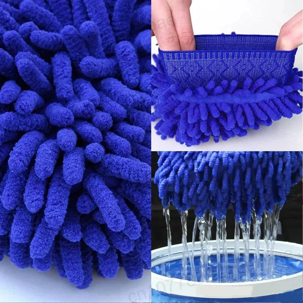 Microfiber Auto Washandschoen | Ultra Absorberend & Krastvrij
