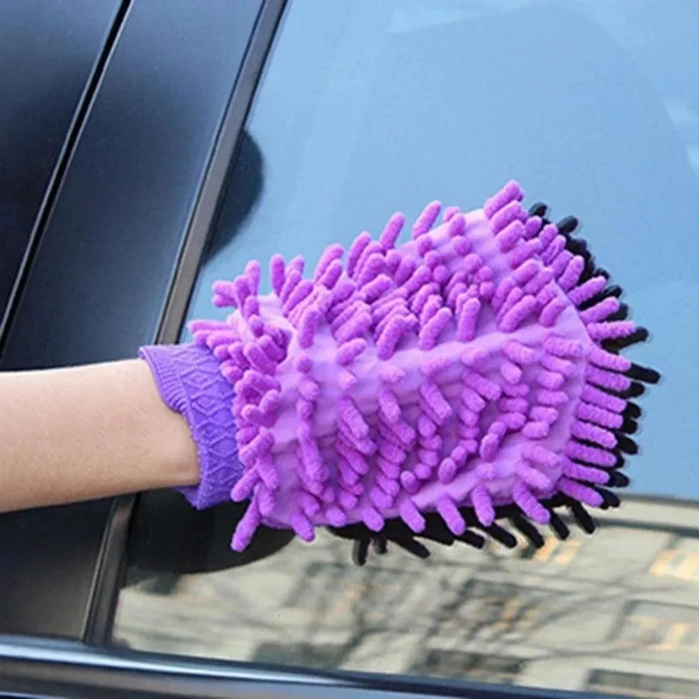 Microfiber Auto Washandschoen | Ultra Absorberend & Krastvrij