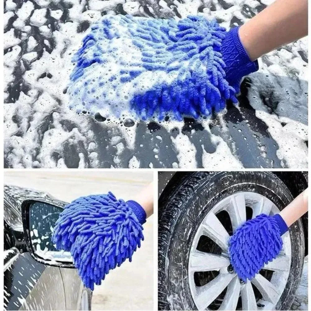 Microfiber Auto Washandschoen | Ultra Absorberend & Krastvrij