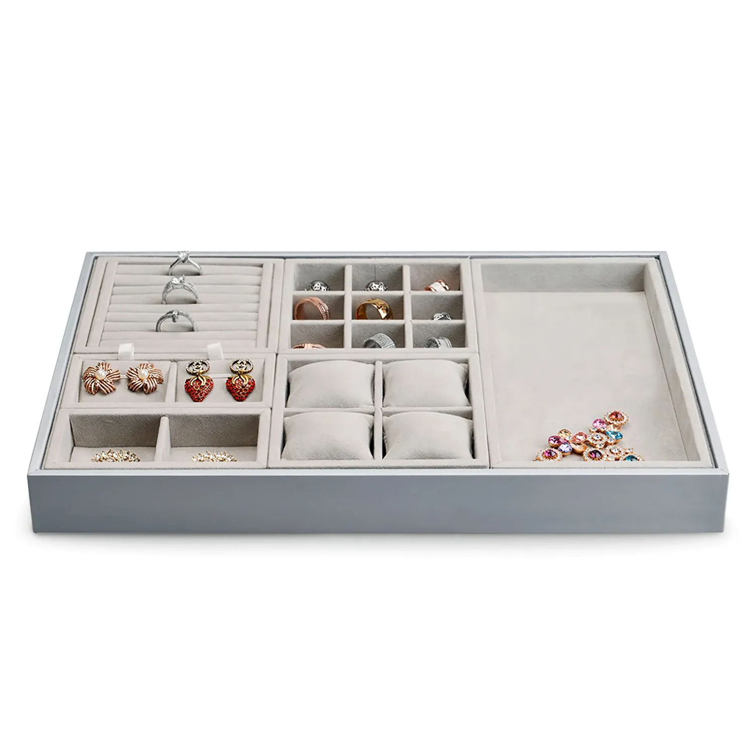 Multifunctional Microfiber Jewelry Tray P069