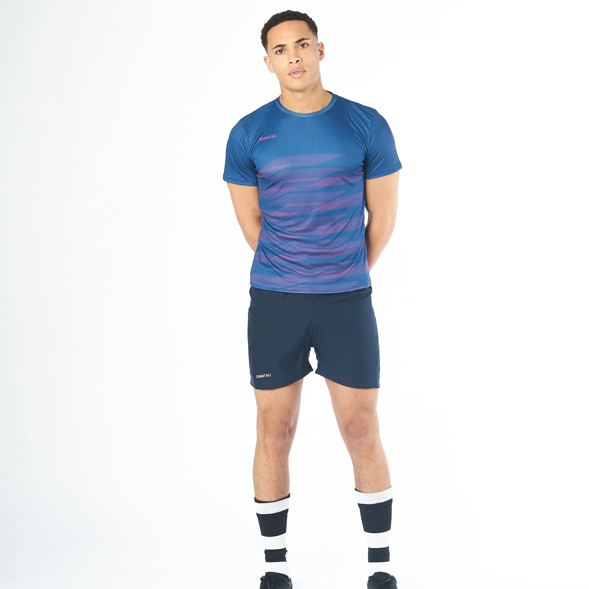 Omnitau Men's Breathable Core Rugby Shorts - Navy