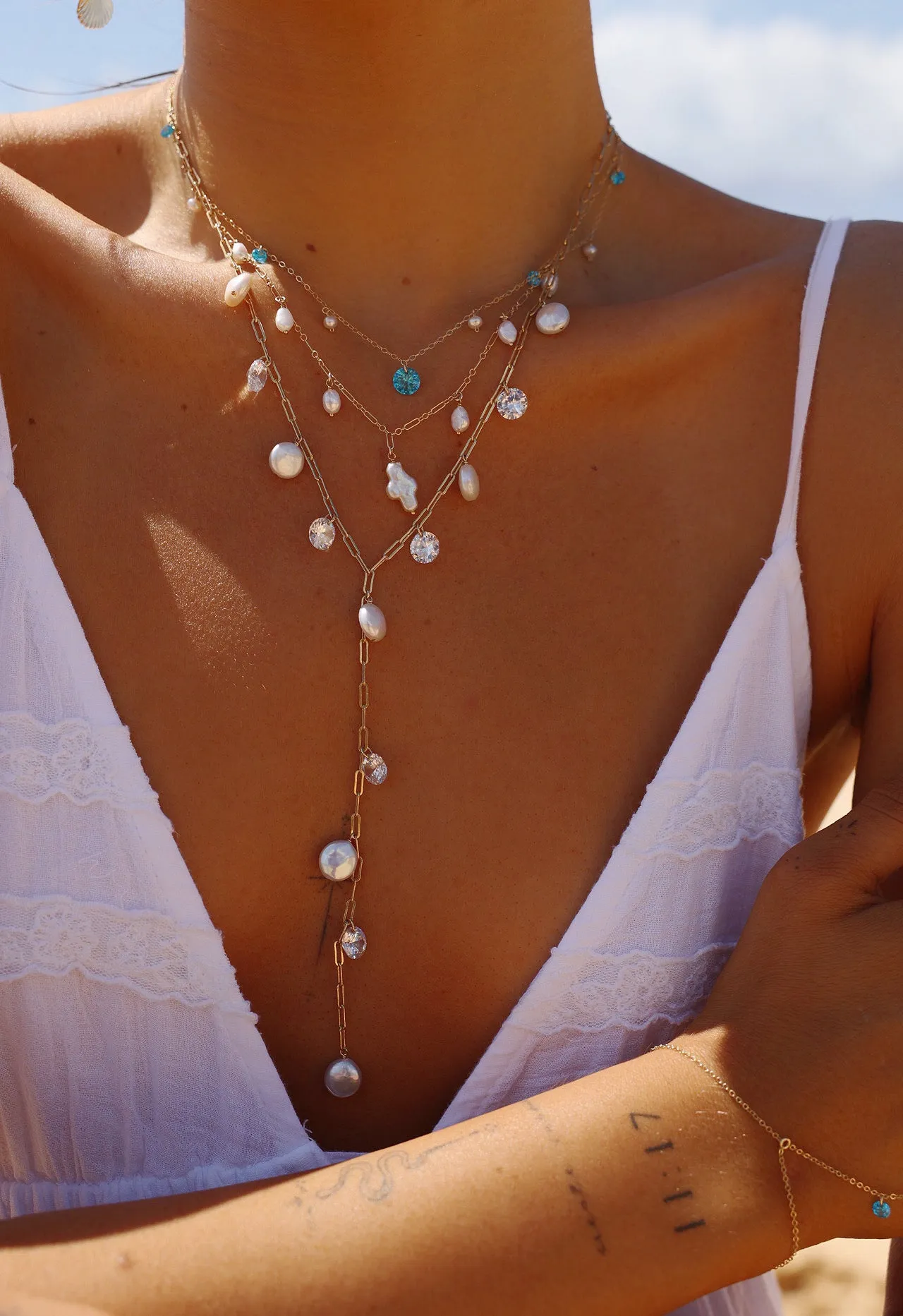 Pearl & Prayer Necklace