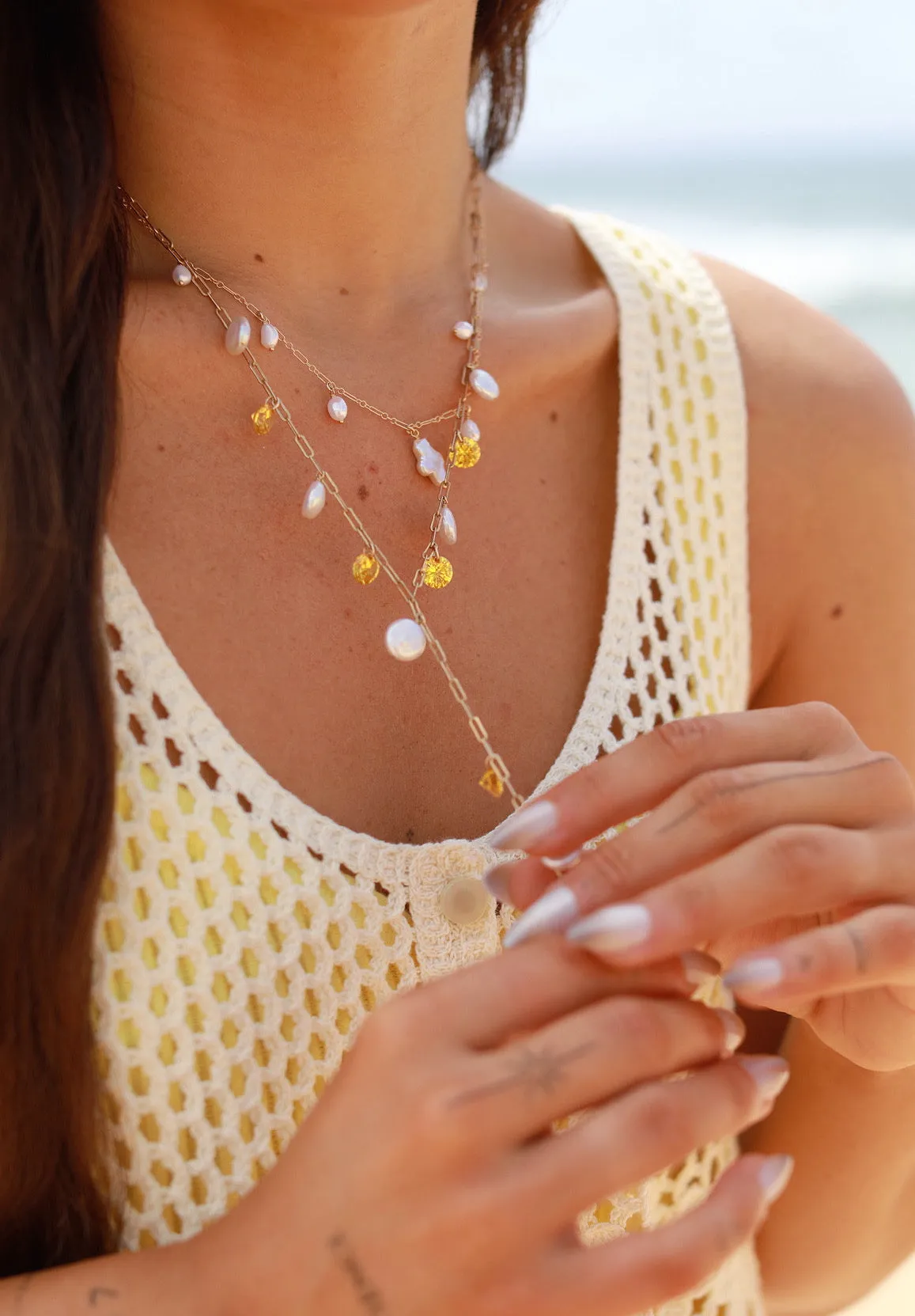 Pearl & Prayer Necklace