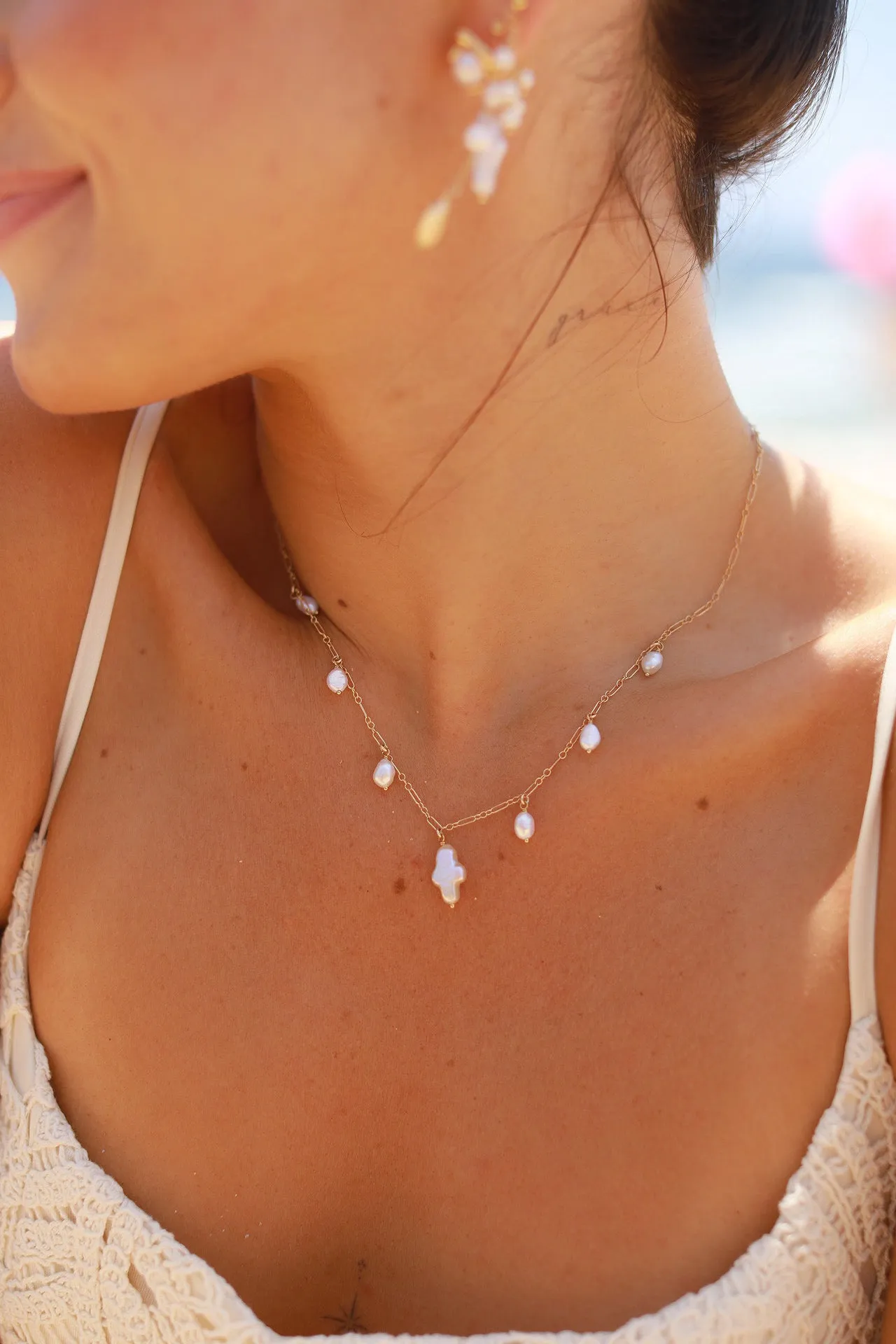Pearl & Prayer Necklace