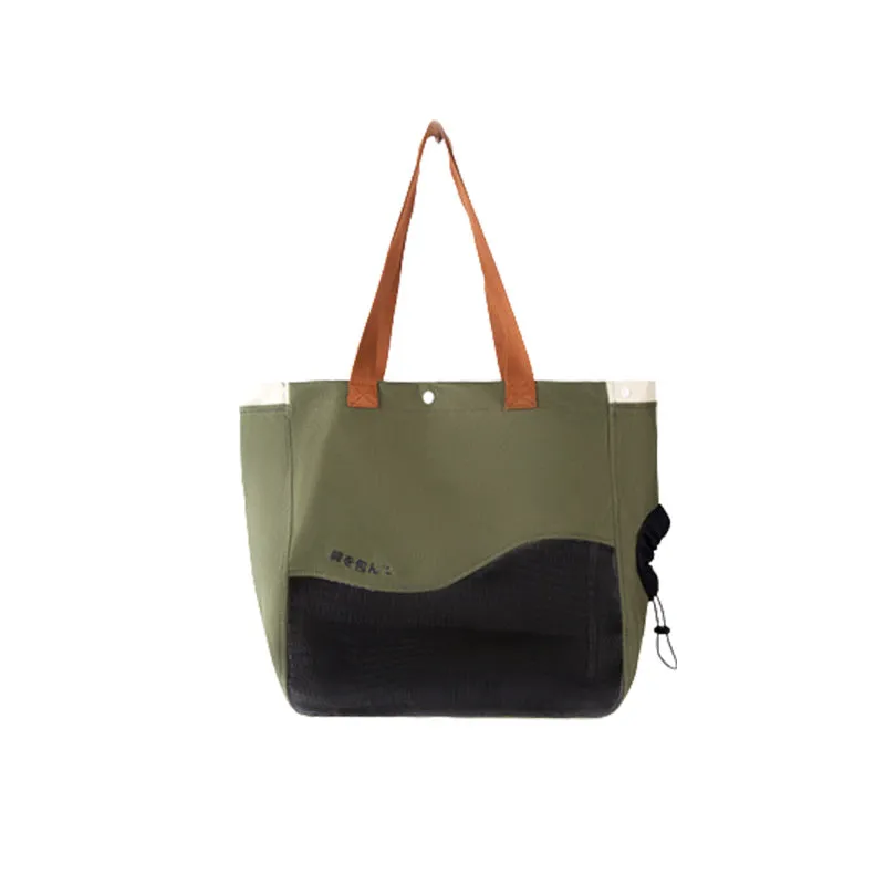Portable Breathable Pet Canvas Bag