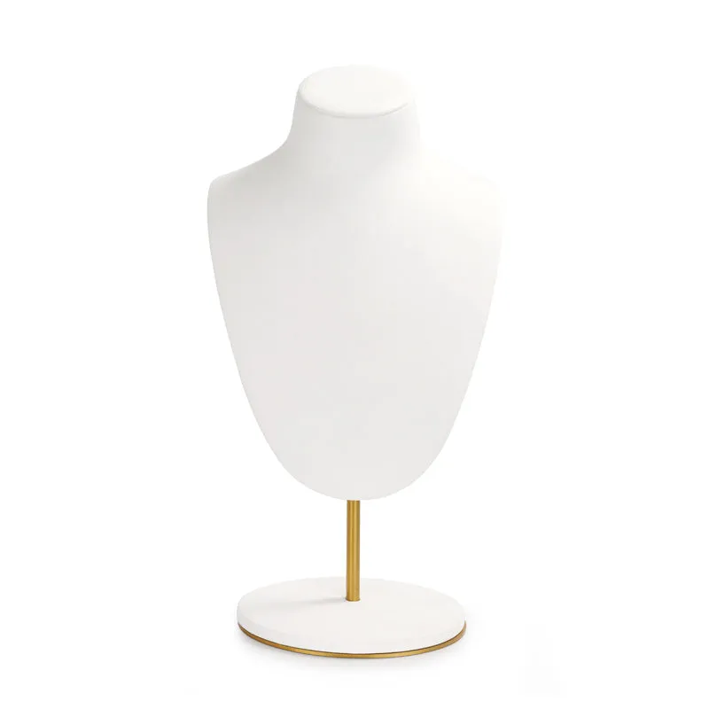 White Microfiber Jewelry Display Set TT067